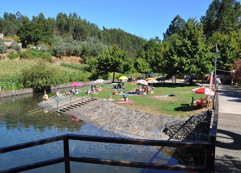 Praia fluvial de Aldeia Ana de Aviz, Portugal